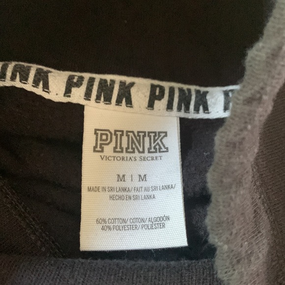 PINK Victoria's Secret Women's Black Hoodie - Picture 2 of 4